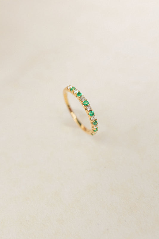 Churumbela esmeralda y diamantes